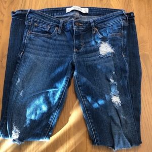 Abercrombie & Fitch Distressed Skinny 4s 27x31jean